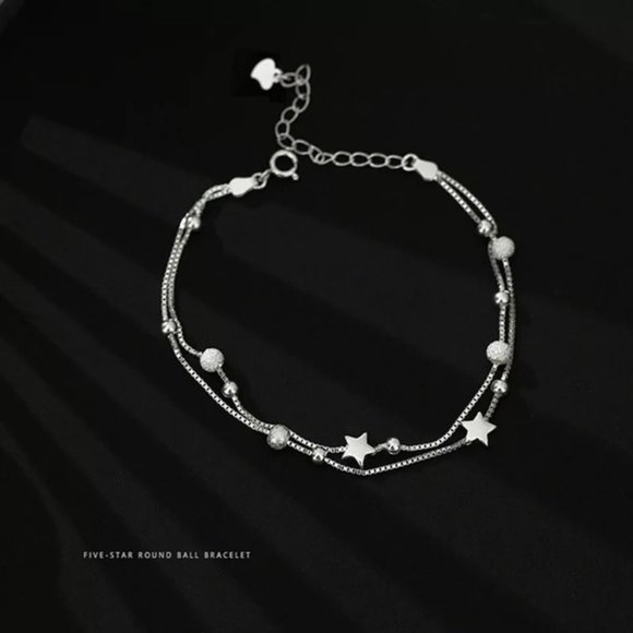 925 Sterling Silver Charm Bracelet & Bangle Chain Women Wedding Party Gift - Picture 2 of 6